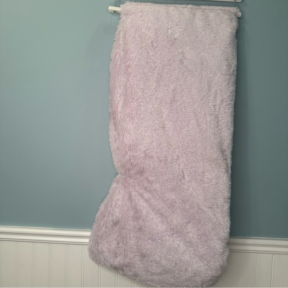 CUPCAKES & CASHMERE THROW SPARKLE BUNNY LILAC FAUX FUR BLANKET - Picture 5 of 16